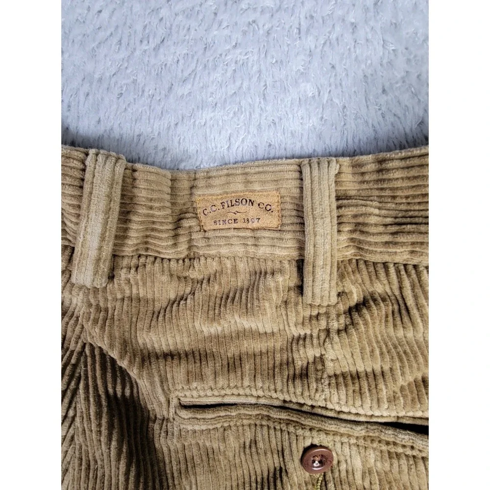 C.C. Filson Vintage Corduroy Pants Brown 34x28 100% Cotton